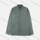 Wholesale Men's Plain 100% Cotton Long Sleeve Patch Pocket Button Down Casual Shirt Army Green Clothing Wholesale Market Liuhua
