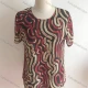 Wholesale Woman's Casual Round Neck Short Sleeve Abstract Print Tunic Top A1 Clothing Wholesale Market Liuhua