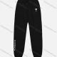 Wholesale Women's Breathable Letter Print Dual Pocket Drawstring Sweatpant Black Clothing Wholesale Market Liuhua