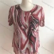 Wholesale Woman's Casual Round Neck Short Sleeve Abstract Print Tunic Top A2 Clothing Wholesale Market Liuhua