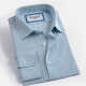Men's Formal Stand Collar Long Sleeve Buttons Argyle Allover Print Shirt Dark Cyan Clothing Wholesale Market -LIUHUA
