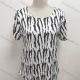 Wholesale Woman's Casual Round Neck Short Sleeve Abstract Print Tunic Top A4 Clothing Wholesale Market Liuhua