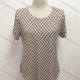 Wholesale Woman's Casual Round Neck Short Sleeve Abstract Print Tunic Top A5 Clothing Wholesale Market Liuhua