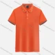 Wholesale Unisex 200g Basics Stripe Trim Plain Short Sleeve Polo Shirt 99212LS# Dark Orange Clothing Wholesale Market Liuhua