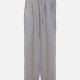 Women's Drawstring Pockets Plain Casual Pants Gray Clothing Wholesale Market -LIUHUA