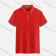 Wholesale Unisex 200g Basics Stripe Trim Plain Short Sleeve Polo Shirt 99212LS# Red Clothing Wholesale Market Liuhua
