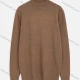 Wholesale Men's Round Neck Long Sleeve Plain Knitting Pullover Sweater Camel Clothing Wholesale Market Liuhua