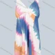Wholesale Women's Plus Size Swimdress Tummy Control Gradient Printed One Piece Swimsuit Multi-color Clothing Wholesale Market Liuhua