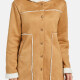 Women's Hooded Long Sleeve Thermal Lined Button Down Pockets Coat Camel Clothing Wholesale Market -LIUHUA