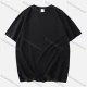 Wholesale Men's Basic Crew Neck Short Sleeve Drop Shoulder Loose Plain T-shirt Black Guangzhou Clothing Wholesale Market & Suppliers -LIUHUAMALL