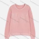 Wholesale Women's Casual 3D Letter Print Crew Neck Long Sleeve Rhinestone Thermal Lined Sweatshirt Pink Clothing Wholesale Market Liuhua