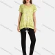 Wholesale Women's Casual Round Neck Short Sleeve Drawstring Floral Print Plain Tunic 3 Clothing Wholesale Market Liuhua