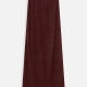 Women's Solid French Rib Casual Maxi Skirt Dark Red Clothing Wholesale Market -LIUHUA