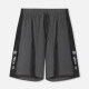 Men's Performance Workout Colorblock Slogan Athletic Shorts With Zip Pockets Dark Gray Clothing Wholesale Market -LIUHUA