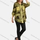 Wholesale Women's Casual Shirt Collar Long Sleeve 2 Fake Pockets Button Front Abstract Print Sequin Tunic 3 Clothing Wholesale Market Liuhua