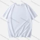 Wholesale Men's Basic Crew Neck Short Sleeve Drop Shoulder Loose Plain T-shirt White Guangzhou Clothing Wholesale Market & Suppliers -LIUHUAMALL