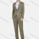 Wholesale Men's Fashion Jacquard Shawl Collar One Button Flap Pockets Blazer & Trousers 2 Piece Sets Gray Clothing Wholesale Market Liuhua