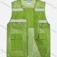 Wholesale Mesh Zipper Front High Visibility Reflective Strips Safety Vests with Pockets Light Green Clothing Wholesale Market Liuhua