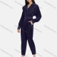 Wholesale Women's V Neck Lantern Sleeve Zipper Slim Waist Plain Casual Jumpsuit 2213# 67# Guangzhou Clothing Wholesale Market & Suppliers -LIUHUAMALL