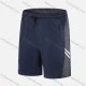 Wholesale Men's Performance Workout Colorblock Striped Athletic Shorts With Zip Pockets A033# Navy Clothing Wholesale Market Liuhua
