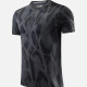 Men's Quick Dry Comfy Workout Allover Print Athletic T-Shirt 2695# Dark Gray Clothing Wholesale Market -LIUHUA