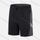 Wholesale Men's Performance Workout Colorblock Striped Athletic Shorts With Zip Pockets A033# Black Clothing Wholesale Market Liuhua