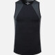 Men's 180g Quick Dry Comfy Workout Sleeveless Athletic Colorblock Tank Top 3303# Black Clothing Wholesale Market -LIUHUA
