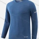 Wholesale Men's Round Neck Long Sleeve Solid Jacquard Letter Print Workout Running Pullover Sweatshirt T213# Cerulean Clothing Wholesale Market Liuhua