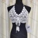 Wholesale Women's Sexy Tie Front Sleeveless Plain Halter Cover Up White Clothing Wholesale Market Liuhua
