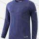 Wholesale Men's Round Neck Long Sleeve Solid Jacquard Letter Print Workout Running Pullover Sweatshirt T213# Navy Clothing Wholesale Market Liuhua