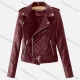 Wholesale Women's Fashion Motorcycle Lapel Zipper Pockets Leather Plain Jacket With Belt 10# Clothing Wholesale Market Liuhua