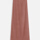 Women's Solid French Rib Casual Maxi Skirt Pink Clothing Wholesale Market -LIUHUA