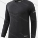 Wholesale Men's Round Neck Long Sleeve Solid Jacquard Letter Print Workout Running Pullover Sweatshirt T213# Black Clothing Wholesale Market Liuhua