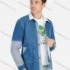 Wholesale Men's Fashion Collared Splicing Dual Pocket Denim Jacket With Patch Pocket Blue Wholesale Clothing Market & Suppliers -LIUHUAMALL