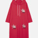 Women's Casual Long Sleeve Rhinestone Star Drawstring Hooded Midi Dress Red Clothing Wholesale Market -LIUHUA