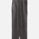 Women's Drawstring Pockets Plain Casual Pants Dim Gray Clothing Wholesale Market -LIUHUA