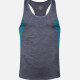 Men's 120g Quick Dry Comfy Workout Racerback Athletic Colorblock Tank Top 2220# Gray Clothing Wholesale Market -LIUHUA