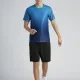 Men's Sporty Crew Neck Gradient Short Sleeve Quick-dry Breathable Athletic T-shirt Blue Clothing Wholesale Market -LIUHUA