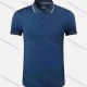 Wholesale Men's 180g Quick Dry Workout Reflective Stripes Solid Athletic Polo Shirt 905# Dark Cerulean Clothing Wholesale Market Liuhua