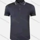 Wholesale Men's 180g Quick Dry Workout Reflective Stripes Solid Athletic Polo Shirt 905# Dark Gray Clothing Wholesale Market Liuhua