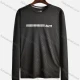 Wholesale Men's Round Neck Long Sleeve Letter Graphic Workout Sweatshirt 2080# Black Clothing Wholesale Market Liuhua