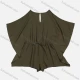 Wholesale Women's Casual Plain High Waist Drawstring Bat Wings Sleeve Romper Army Green Guangzhou Clothing Wholesale Market & Suppliers -LIUHUAMALL