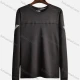 Wholesale Men's High Stretchy Round Neck Striped Athletic Long Sleeve Sweatshirt 2092# Black Clothing Wholesale Market Liuhua