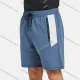 Wholesale Men's Athletic Letter Print Zipper Pockets Drawstring Running Shorts Light Blue Clothing Wholesale Market Liuhua