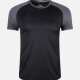 Men's Quick Dry Comfy Workout Raglan Sleeve Colorblock Athletic T-Shirt 3005# Black Clothing Wholesale Market -LIUHUA