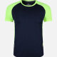 Men's Quick Dry Comfy Workout Raglan Sleeve Colorblock Athletic T-Shirt 3005# Navy Clothing Wholesale Market -LIUHUA