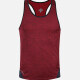 Men's 120g Quick Dry Comfy Workout Racerback Athletic Colorblock Tank Top 2221# Maroon Clothing Wholesale Market -LIUHUA