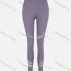 Wholesale Women's Sporty Plain Mesh Elastic High Waist Leggings Medium Purple Clothing Wholesale Market Liuhua