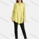 Wholesale Women's Casual Sequin Button Front Stand Collar Long Sleeve Fake Pocket Letter Bronzed Print Plain Tunic 3 Clothing Wholesale Market Liuhua