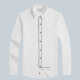 Men's Formal Collared Long Sleeve Plain Button Down Shirts White Clothing Wholesale Market -LIUHUA